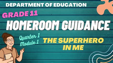 Homeroom Guidance Grade 11 Quarter 1 Module 1 The Superhero In Me