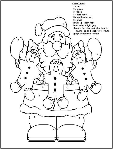 See related christmas coloring pages. 22 Cheerful Christmas Color by Numbers | Kitty Baby Love