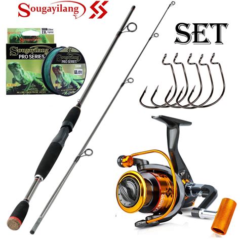 Sougayilang M Spinning Fishing Rod And Reel Set Spinning Fishing Reel