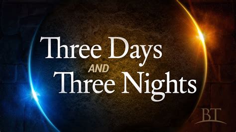 Beyond Today Three Days And Three Nights Youtube