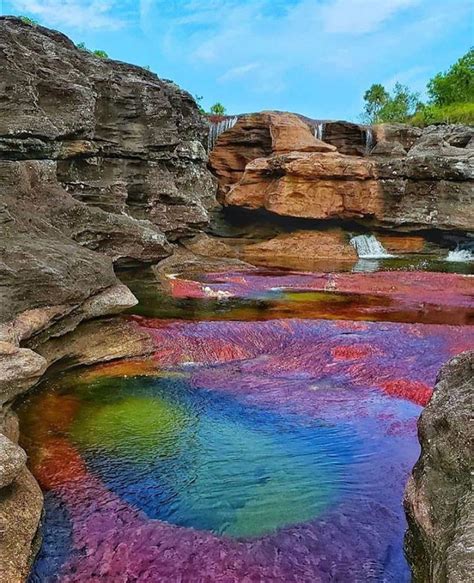 There Are Many Different Colors In The Water