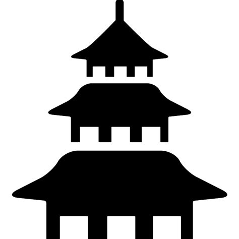 Chinese Pagoda Vector Svg Icon Svg Repo