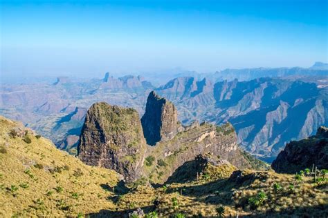 Simien Mountains National Park Trekking Im Grand Canyon Afrikas Eine