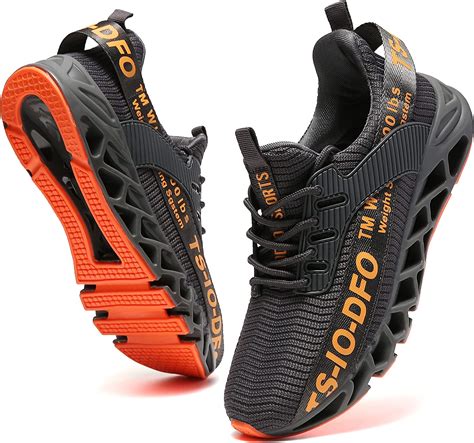 Tsiodfo Sport Running Shoes For Mens Mesh Breathable Trail Runners