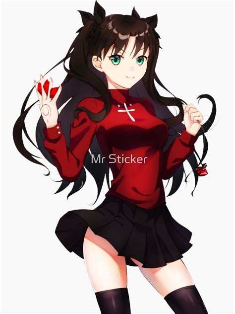 Rin Tohsaka Sticker For Sale By Laststopforu Redbubble