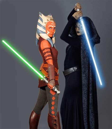 ahsoka with her friend barriss offee r starwars