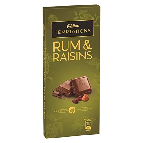 Cadbury Temptation Rum And Raisin Chocolate 72g Pack Of 6