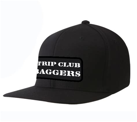 H Strip Club Baggers Flat Straight Bill Hat Ball Cap Scc