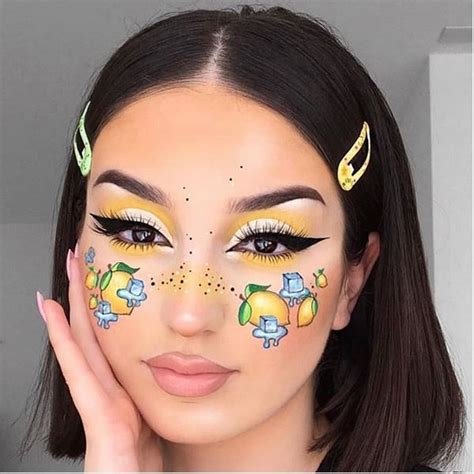 When Life Gives You Lemons 🍋 Makeupbyvi Using Crown 👑 Crazy Makeup Creative Eye Makeup