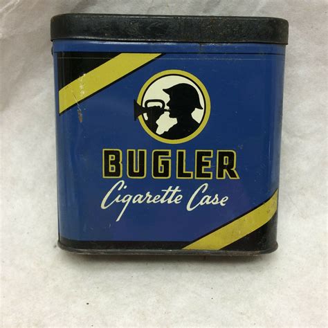 Vintage Tin Bugler Cigarette Case Tin Only Ebay