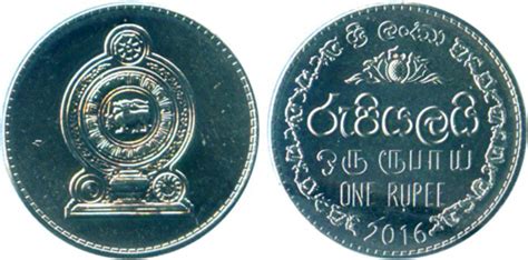 World Coin News Sri Lanka 1 Rupee 2016 Steel Type