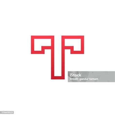 Letter T Symbol Icon Design Template Elements Vector Illustration Stock