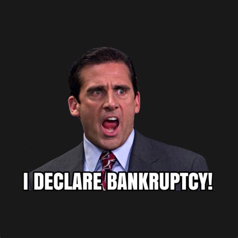 I Declare Bankruptcy Michael Scott The Office Onesie Teepublic