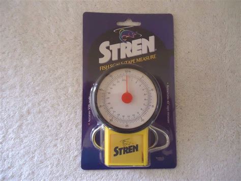 Vintage Stren Nos Fish Scale Tape Measure Great Collectible