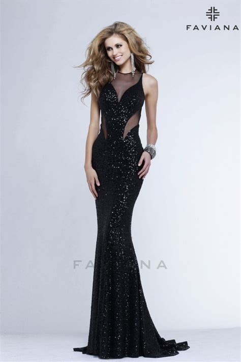 Exotic Long Black Prom Dresses 2014 By Jovani And Faviana Prom Night Styles