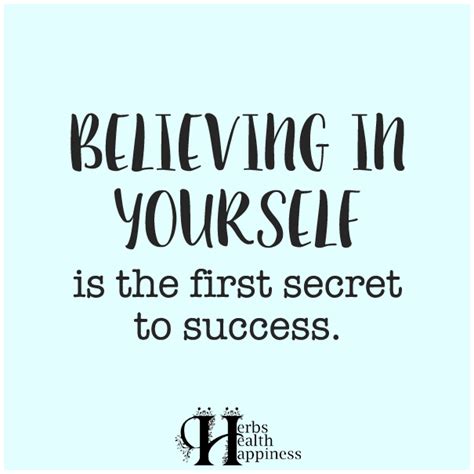 Believing In Yourself Is The First Secret To Success ø Eminently