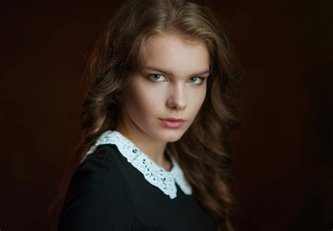 Wallpaper Women Maxim Maximov Portrait Simple Background Face Blonde 2048x1425 Motta123