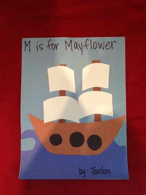 M Is For Mayflower Craft Thanksgiving Lessons Thanksgiving Crafts