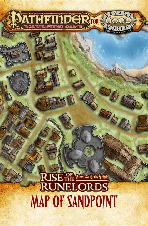 Pathfinder® For Savage Worlds Rise Of The Runelords Map Of