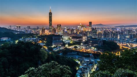 Taipei Skyline Wallpaper Backiee