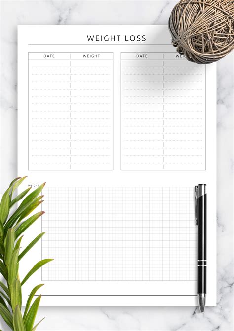 Weight Loss Tracker Template Printable Printable Templates The Best