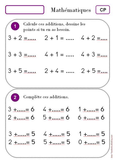 devoir cp confinement