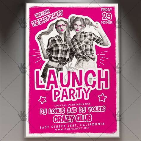 Launch Party Club Flyer Psd Template Psdmarket