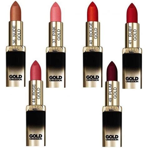 Loreal Rouge A Levre Color Riche Collection Gold Obsession Couleur Rose Gold Cdiscount Au