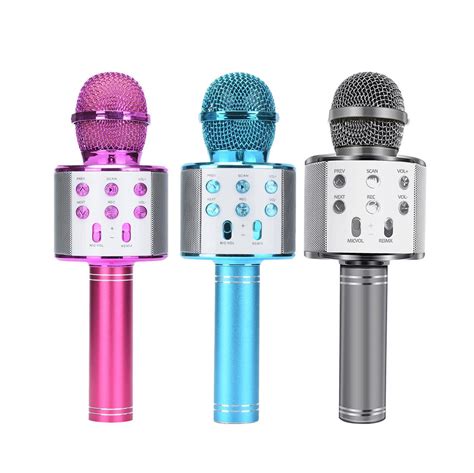 Ws 858 Handheld Bluetooth Karaoke Bluetooth Karaoke Microphone With Usb