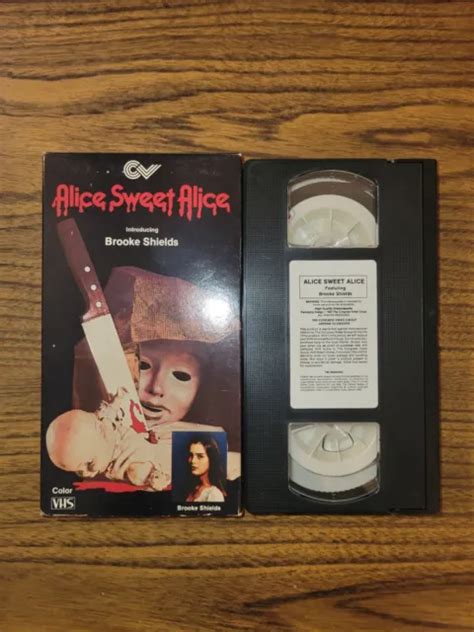 ALICE SWEET ALICE VHS Brook Shields Vintage Horror Cult Classic PicClick