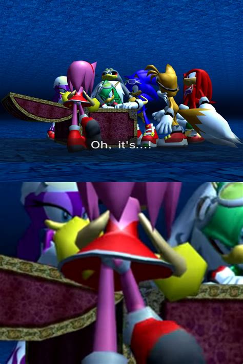 Unnecessary Pantyshot In Sonic Riders In That Cutscene Amy Rose Bends