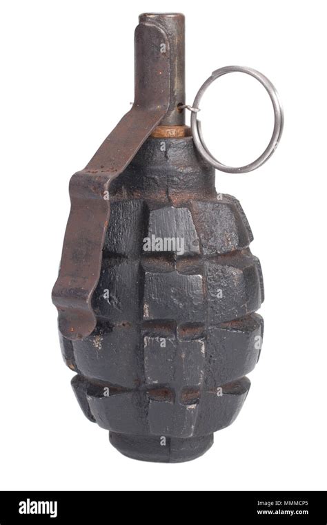 Ww2 Hand Grenade Isolated On A White Background Stock Photo Alamy