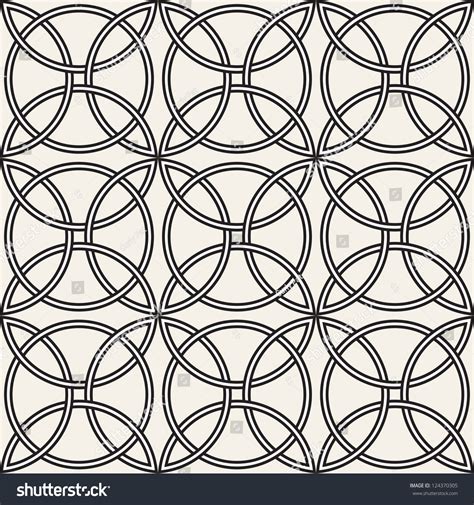 Celtic Seamless Pattern Abstract Vintage Geometric Stock Vector