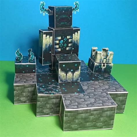 Pixel Papercraft Deep Dark Diorama