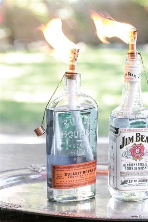 Diy Tiki Torch Bottles · How To Make A Lantern · Decorating On Cut Out