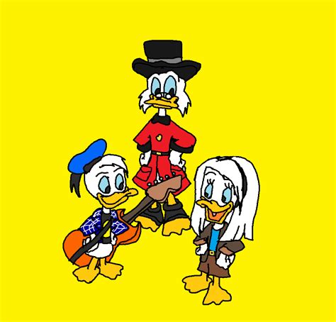 Uncle Scrooge Mcduck Donald And Della Duck Mickey And Friends Fan
