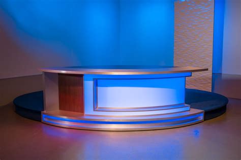 New Broadcast News Anchor Desk For Sale Tv Set Designs Tv Set