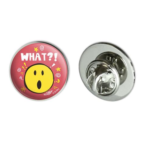 What Shocked Cute Smiley Face Licensed 075 Lapel Pin Tie Tack Ebay