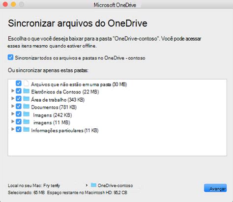 Sincronizar Arquivos Com O Cliente De Sincroniza O Do Onedrive No Mac