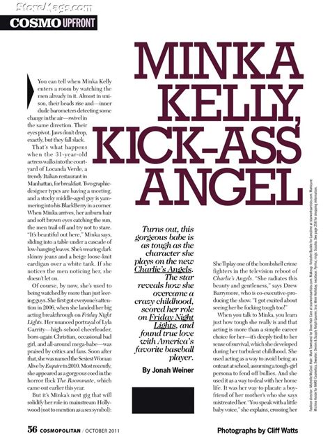 Minka Kelly By Cliff Watts For Cosmopolitan Us October 2011 Visual