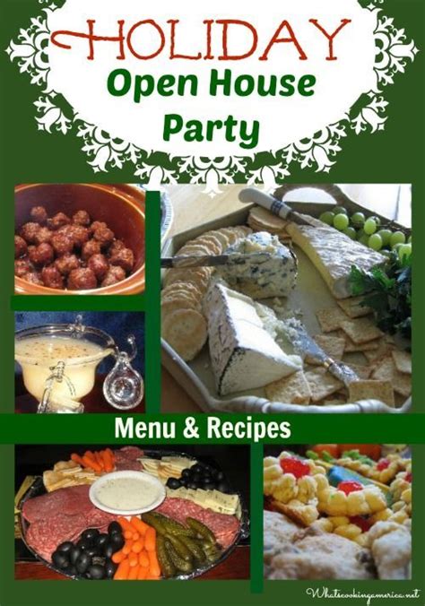 After all, it's their day and their friends will be there too! Holiday Open House - Menu and Recipes | Christmas open ...