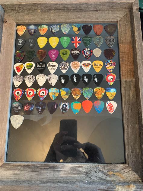 Guitar Pick Wall Art I Am Working On Once Filled It Will Hang On A