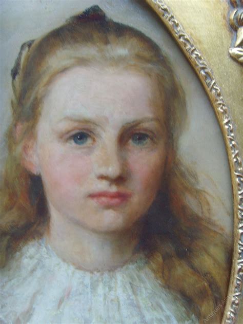 Antiques Atlas Oval Oil On Canvas Portrait Of Two Children