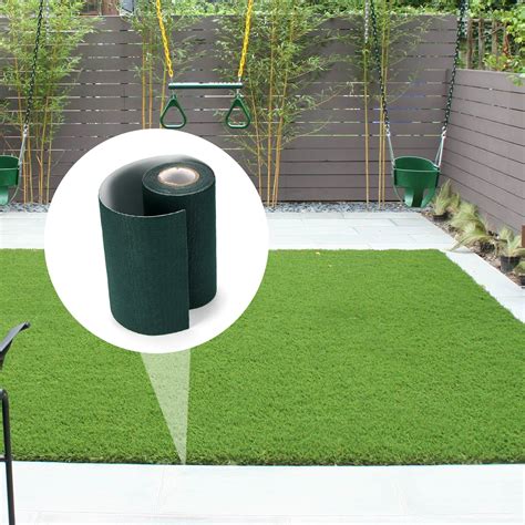 5m15cm Garden Self Adhesive Joining Green Tape Synthetic Lawn Grass