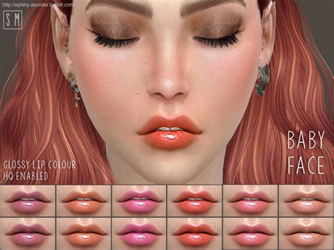 Baby Face Glossy Lip Colour By Screaming Mustard At Tsr Sims 4 Updates