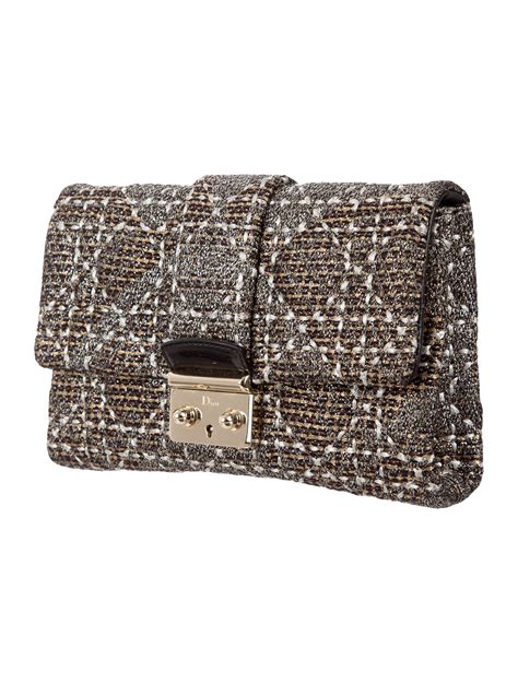 Christian Dior Metallic Woven Clutch Handbags Chr60999 The Realreal