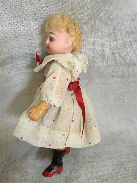 Miniature German Bisque Head Doll From Shirleydoll On Ruby Lane