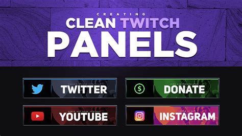 Creating Clean Professional Twitch Panels in Photoshop - YouTube