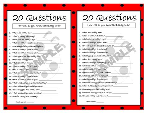 This game is very quick, only takes a few minutes but it does require guests to stop what they're doing and pay attention for those few minutes. 20 Questions Ladybug Printable Party Game Ladybug Baby