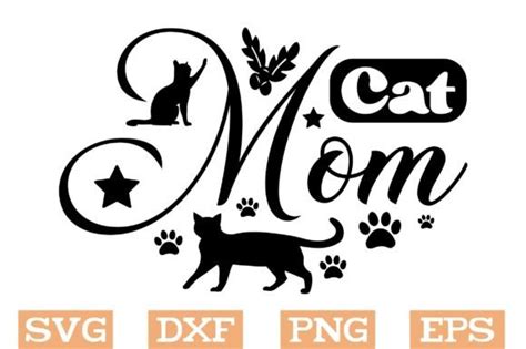 Cat Mom Svg Cats Svg Graphic By Svg Design Hub · Creative Fabrica